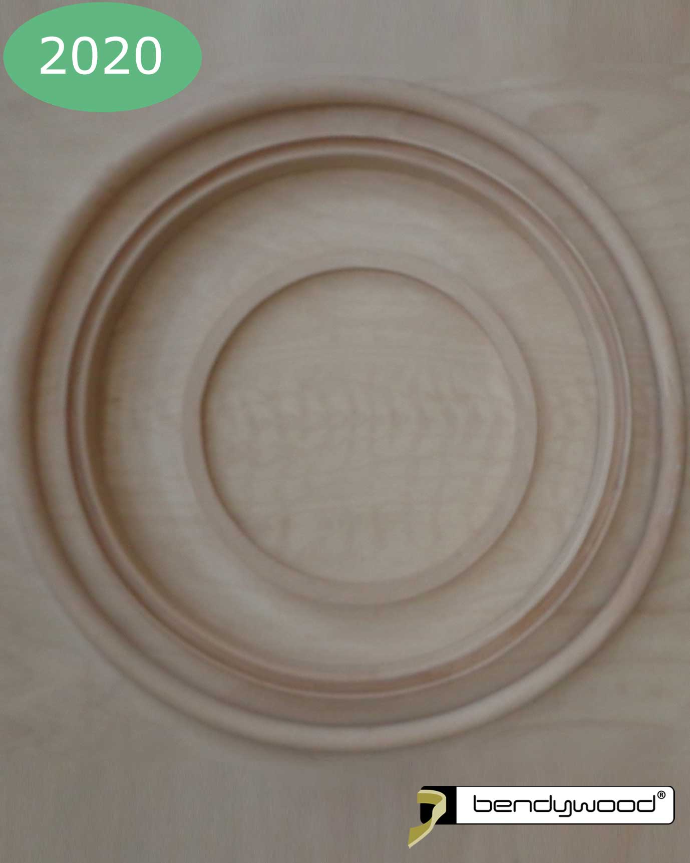 Wooden ring 160 cm in Bendywood® for pendant light.